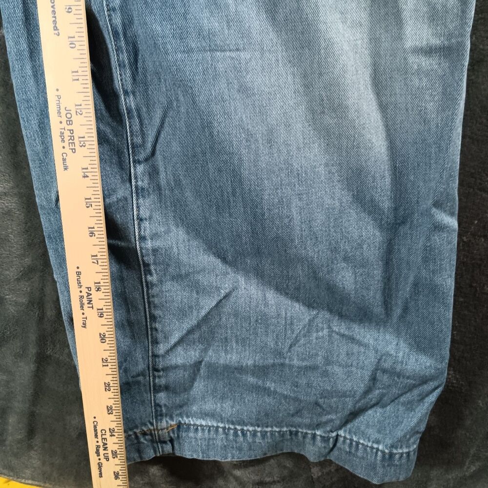 torrid Light Wash Blue Wide Leg Jeans - Drawstring Waist - Picture 5 of 10